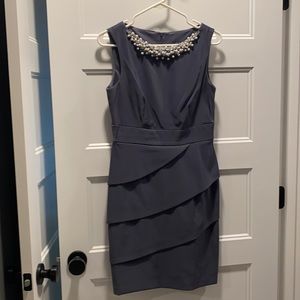 Gray and pearl dress
